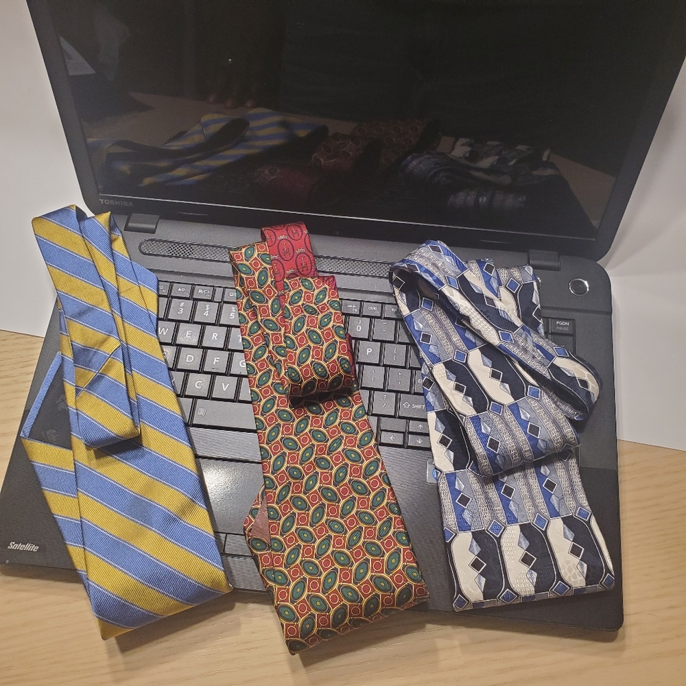 🦨Designer Silk Ties  Bundle of 3
